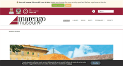 Desktop Screenshot of marengomuseum.it